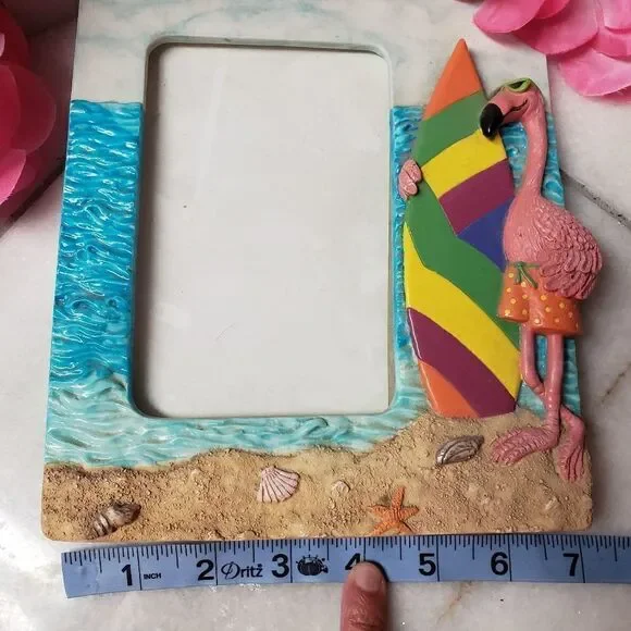Flamingo ceramic Picture Frame 4x6 - Picture 10 of 13